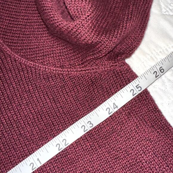 Eddie Bauer Womens Size XLT Maroon 1/4 Zip Tight Knit Pullover Sweater - Picture 8 of 10